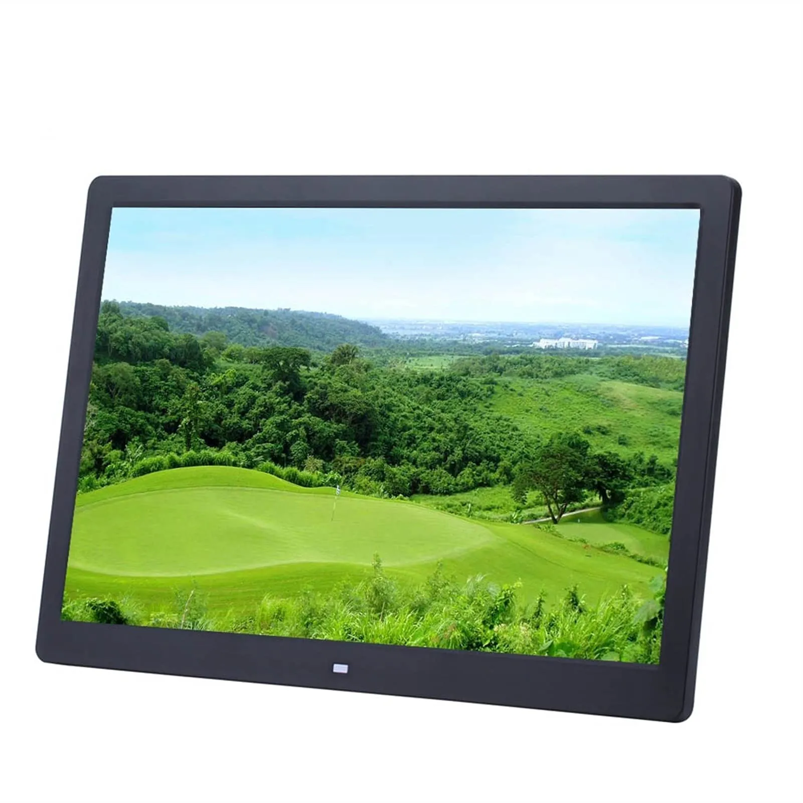 15-Inch Black Ultra-Narrow Frame Digital Photo Album & Video Player with Remote Control