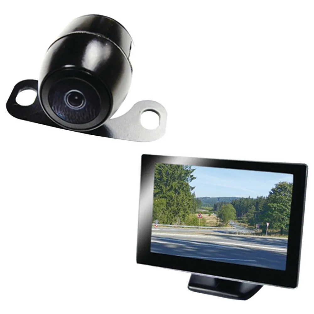 Boyo VTC175M 5-Inch Rearview Monitor with License-Plate Camera, 800x480 Resolution, Waterproof