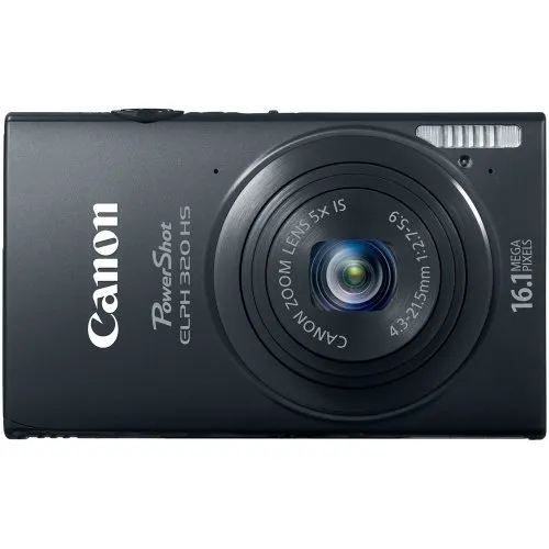 Canon ELPH 320 HS Digital Camera, 16.1MP, WiFi, 5X Optical Zoom, Black