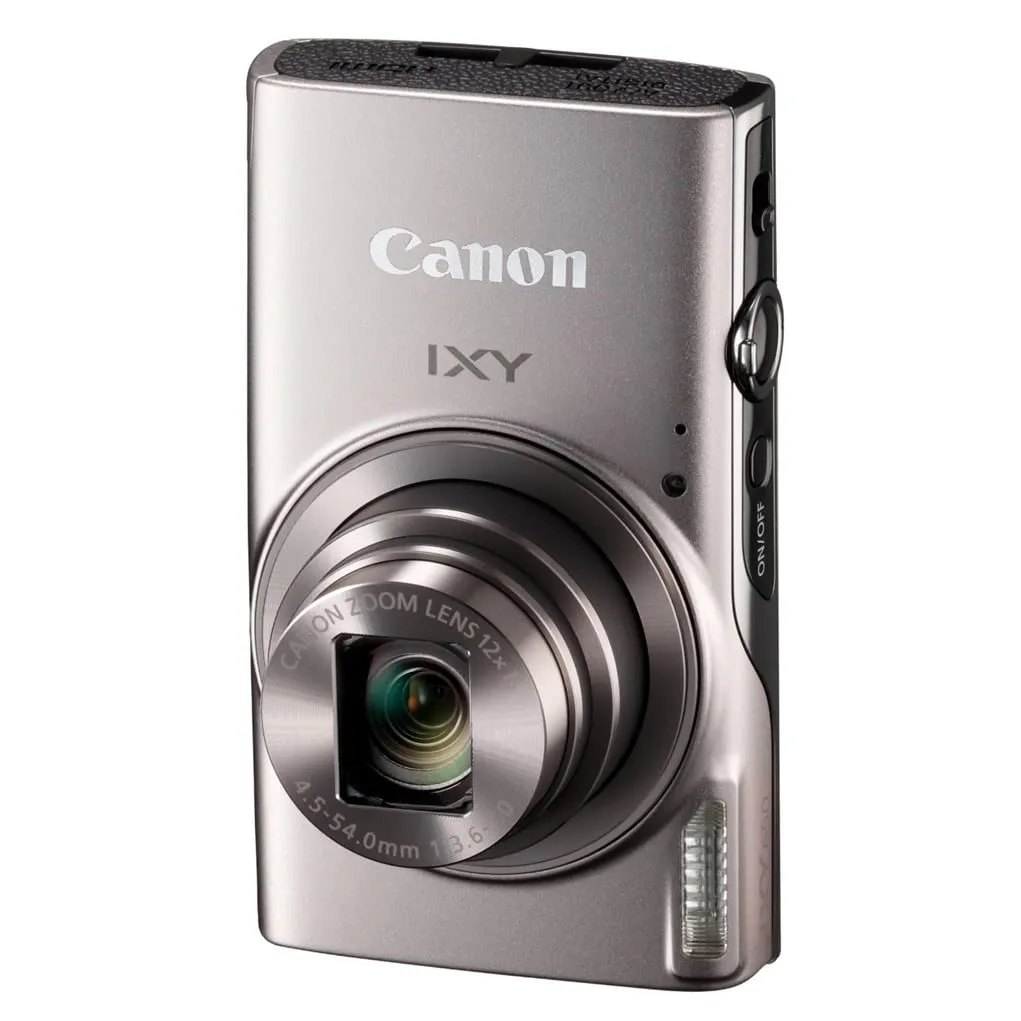 Canon IXY 650 Compact Digital Camera - 12x Optical Zoom, 20.2MP, Silver, Renewed