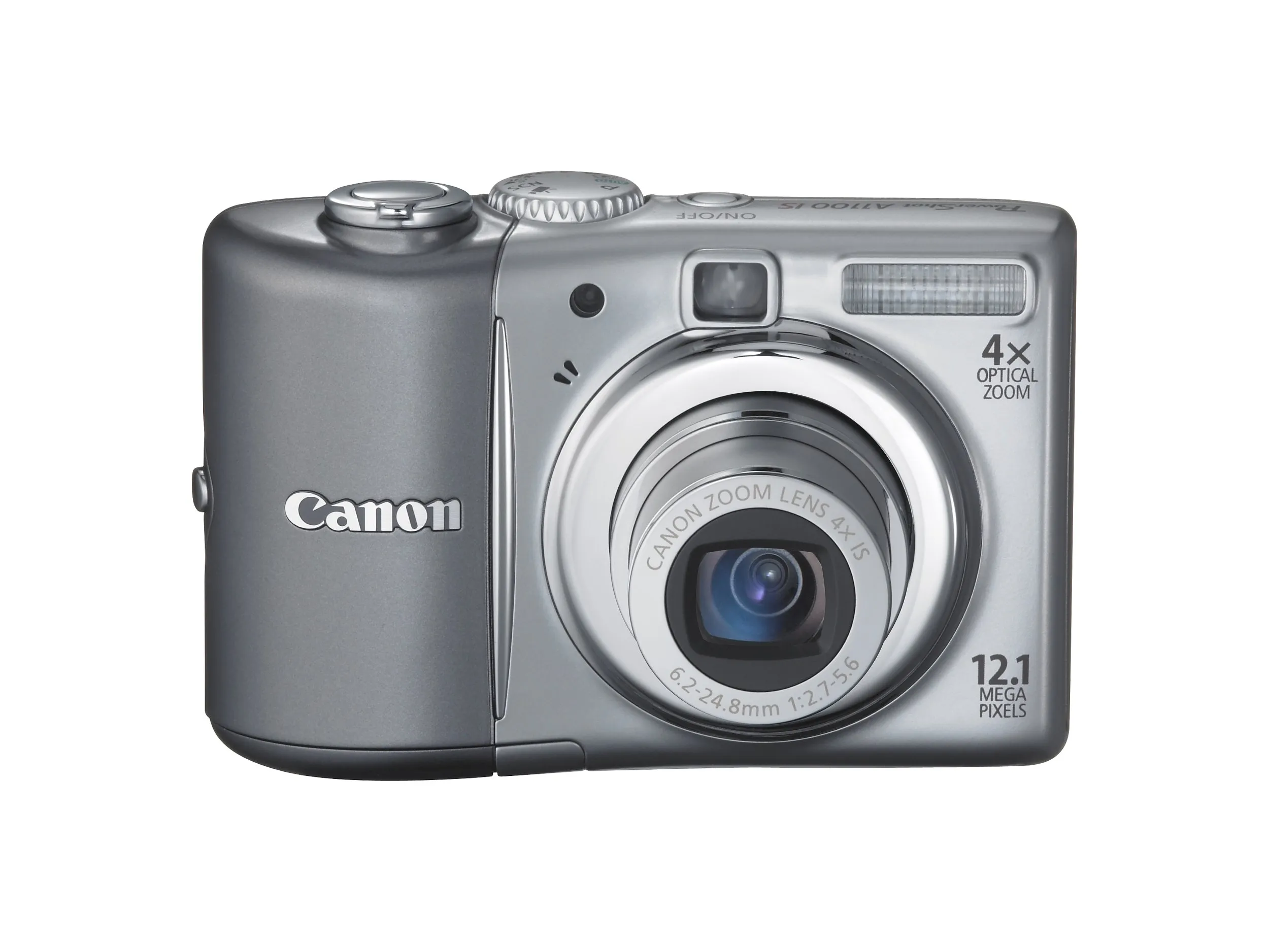 Canon PowerShot A1100IS 12.1MP Digital Camera, 4x Optical Zoom, 2.5' LCD - Silver