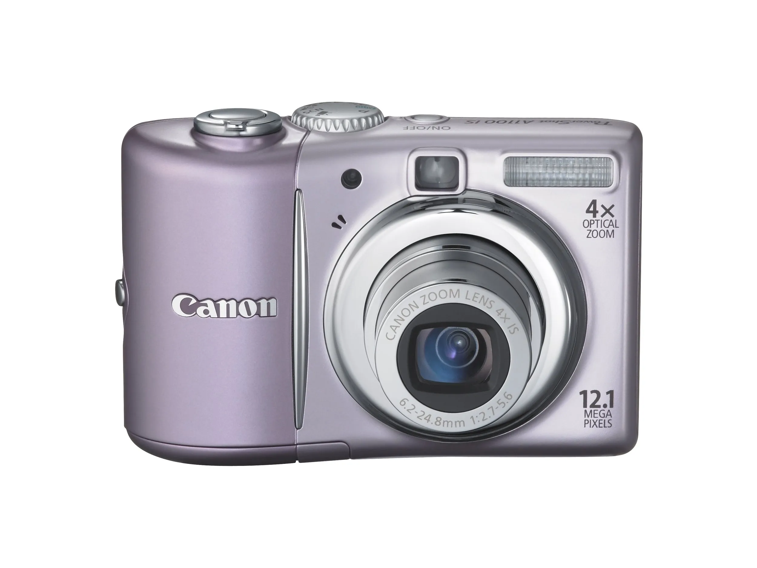 Canon PowerShot A1100IS 12.1MP Digital Camera, 4x Zoom, 2.5' LCD, Optical Stabilizer, Pink