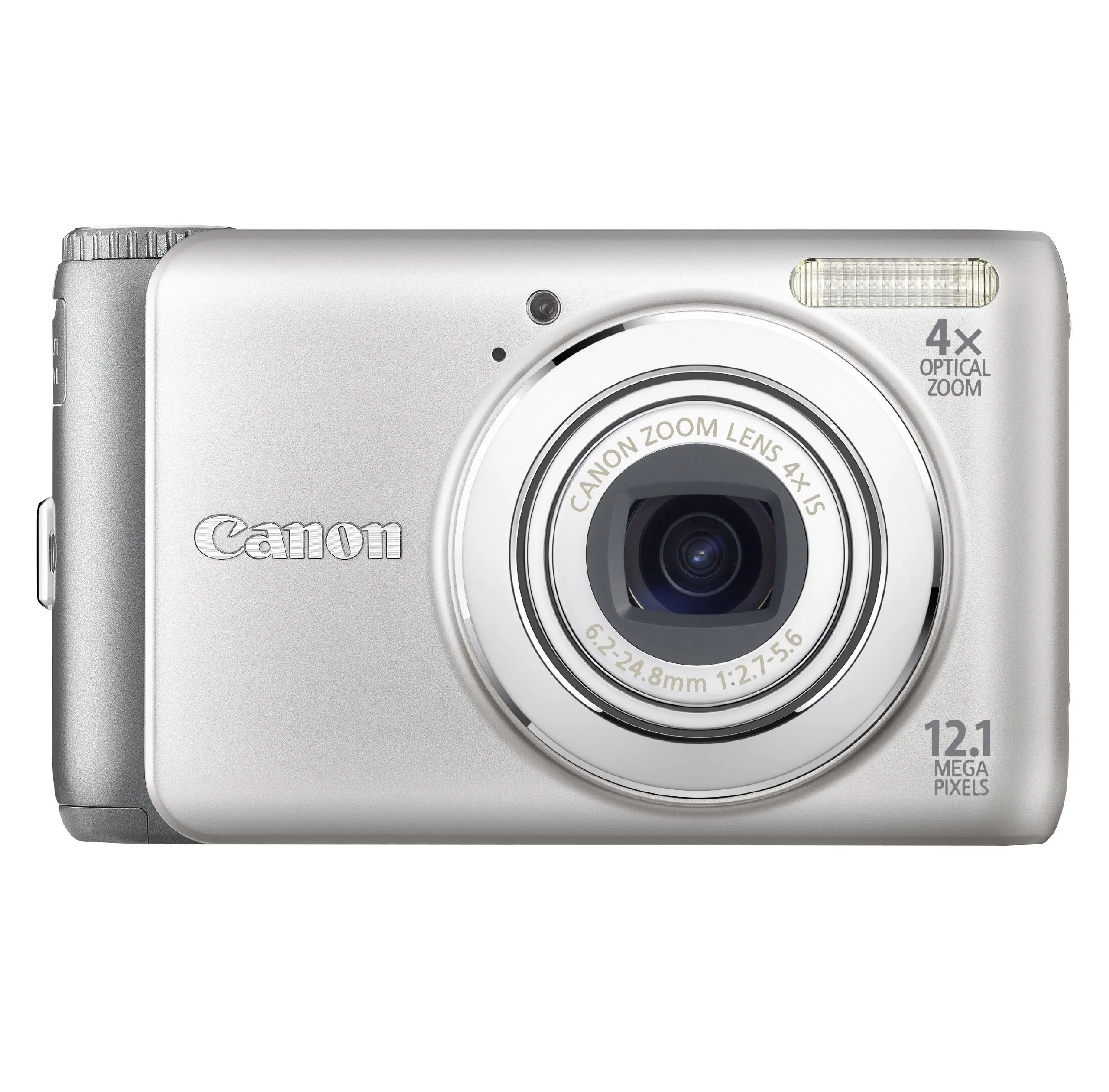 Canon PowerShot A3100IS 12.1 MP Digital Camera, 4X Zoom, 2.7-Inch LCD, Silver, Renewed