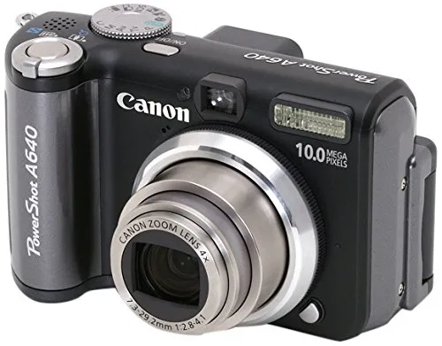 Canon PowerShot A640 10MP Digital Camera with 4x Zoom and 2.5-Inch LCD Display