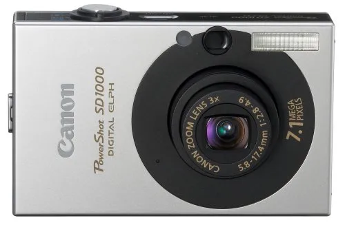 Canon PowerShot SD1000 7.1MP Digital Elph Camera with 3x Optical Zoom (Black)