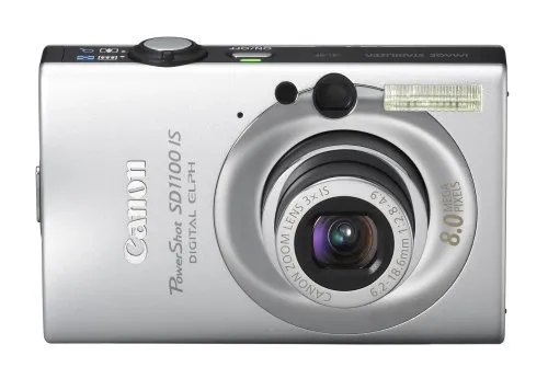 Canon PowerShot SD1100IS 8MP Digital Camera Silver with 3x Optical Zoom & Image Stabilization