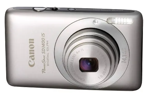 Canon PowerShot SD1400IS 14.1 MP Digital Camera, 4x Optical Zoom, 2.7-Inch LCD, Silver