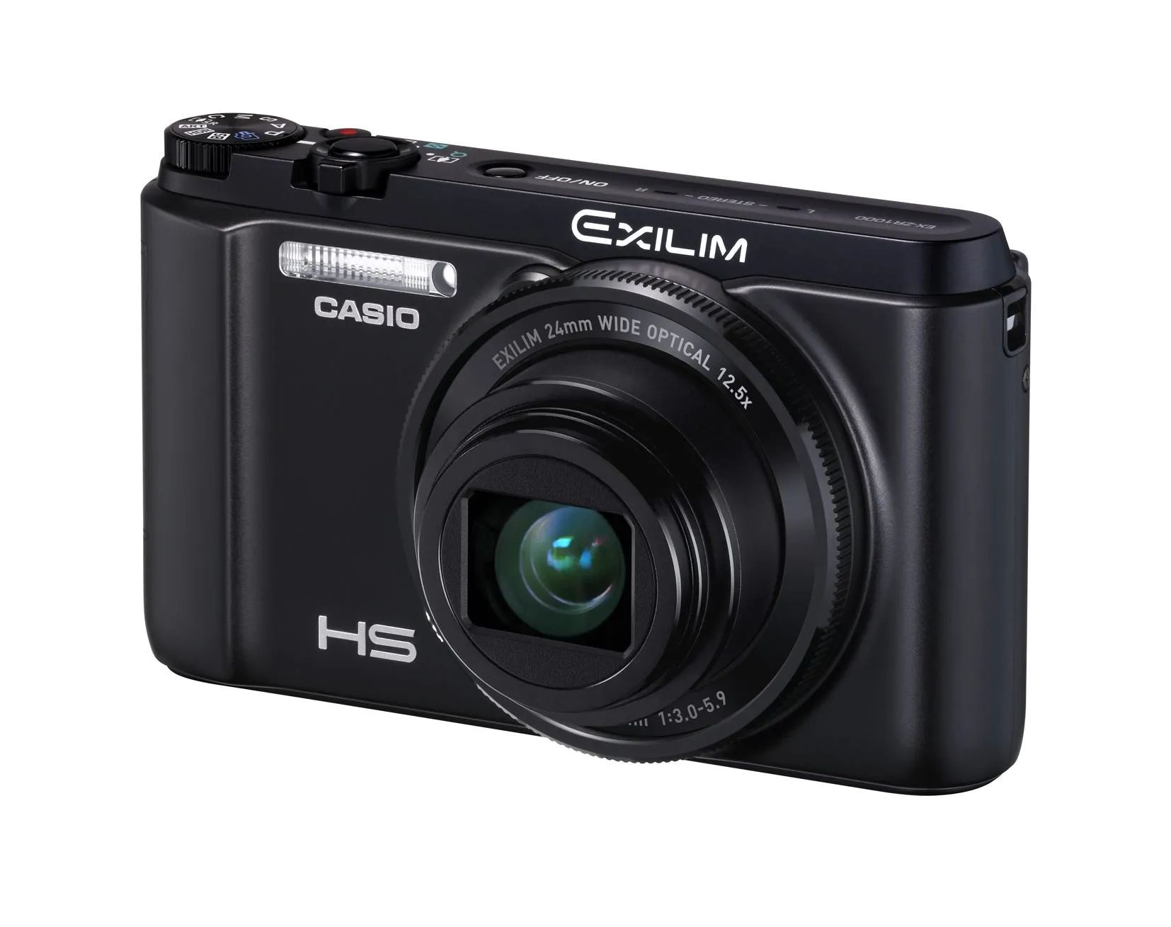 Casio High Speed Exilim EX-ZR1000 Digital Camera Black 12x Optical Zoom International Version