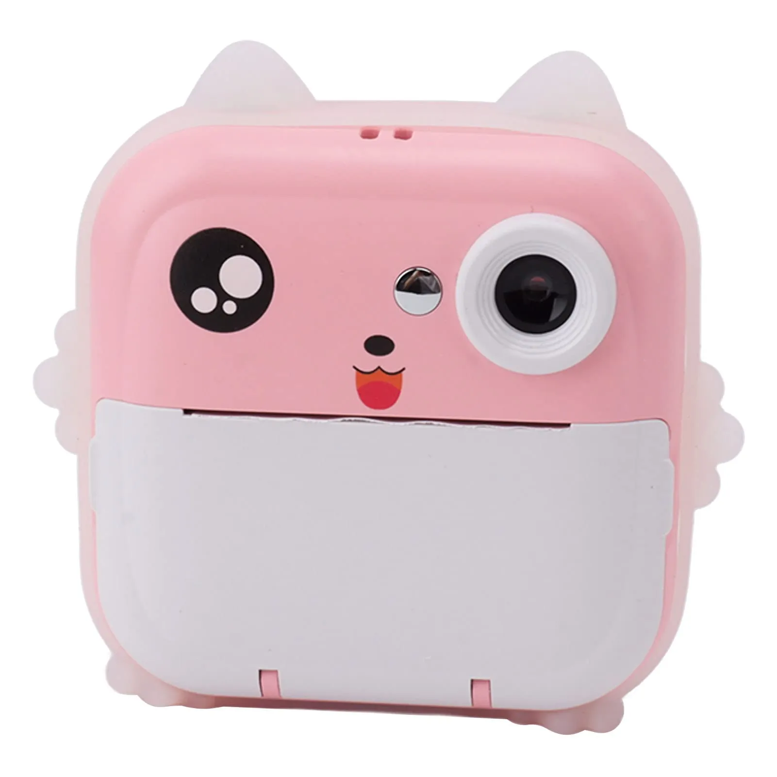 Children's 24MP Digital Print Camera - 1080P Video, USB Rechargeable, 2.4' Display, Pink