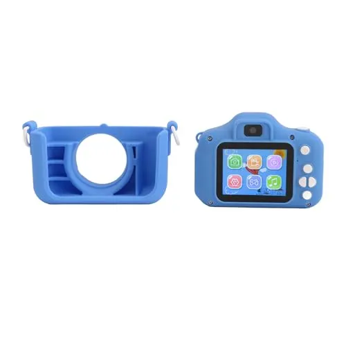 Children's Selfie Camera 1080P, High-Resolution Kids Digital Camera (Blue) for Ages 3-12