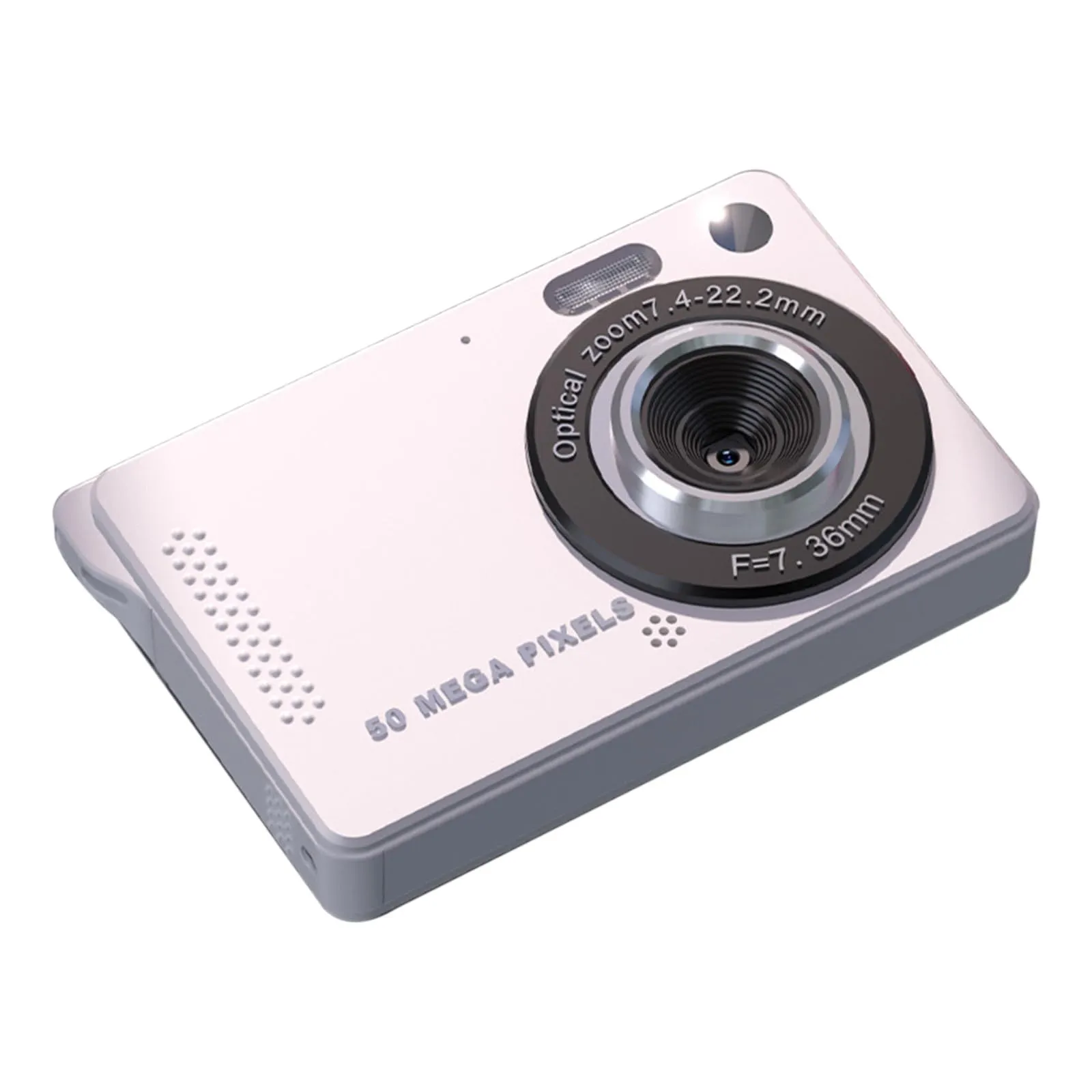 Digital Camera 1080p HD Photography 50MP Electronic Stabilization 16x Zoom Portable Gray