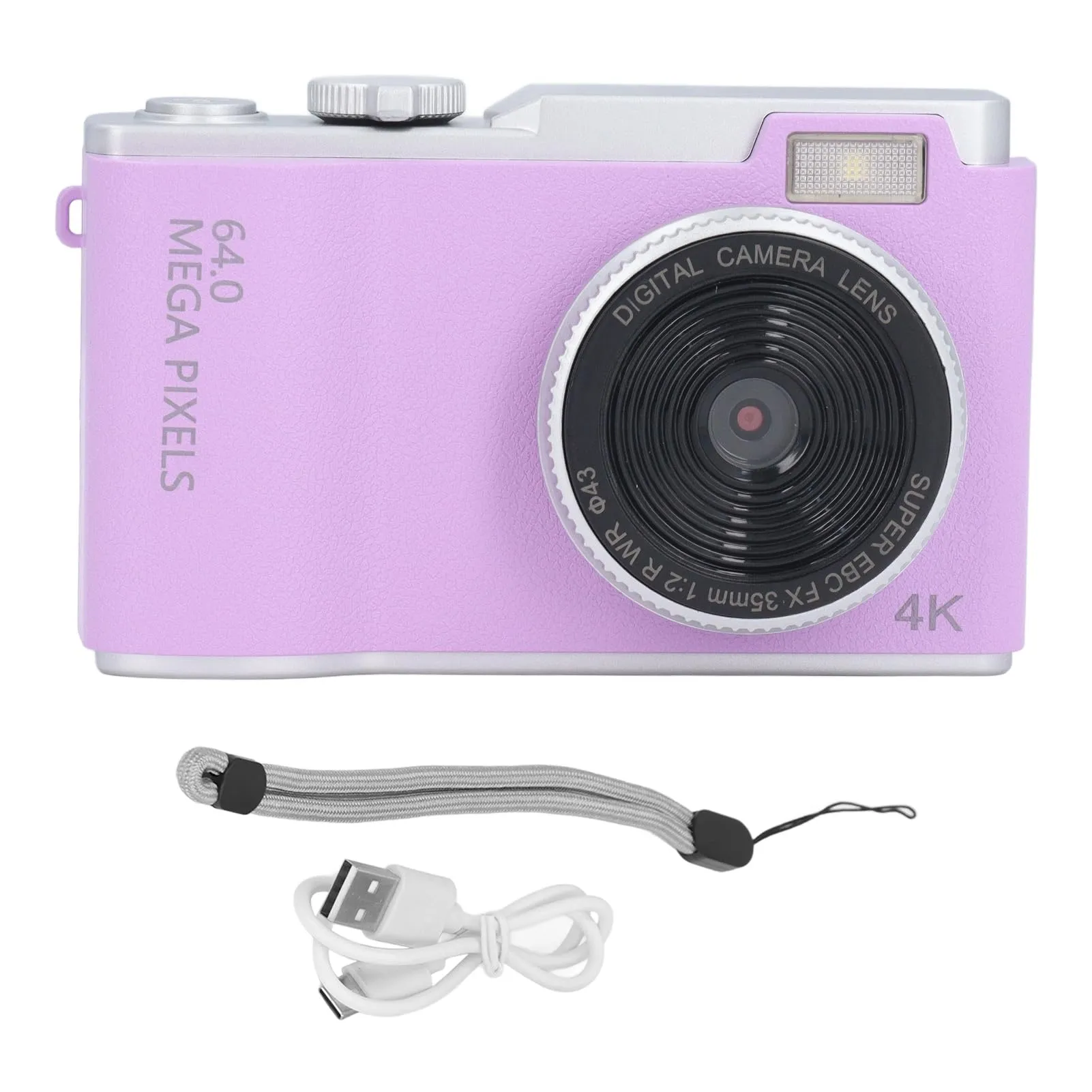 Digital Camera 48MP Autofocus 16X Zoom, Compact Anti-Shake Portable Selfie Video Camera