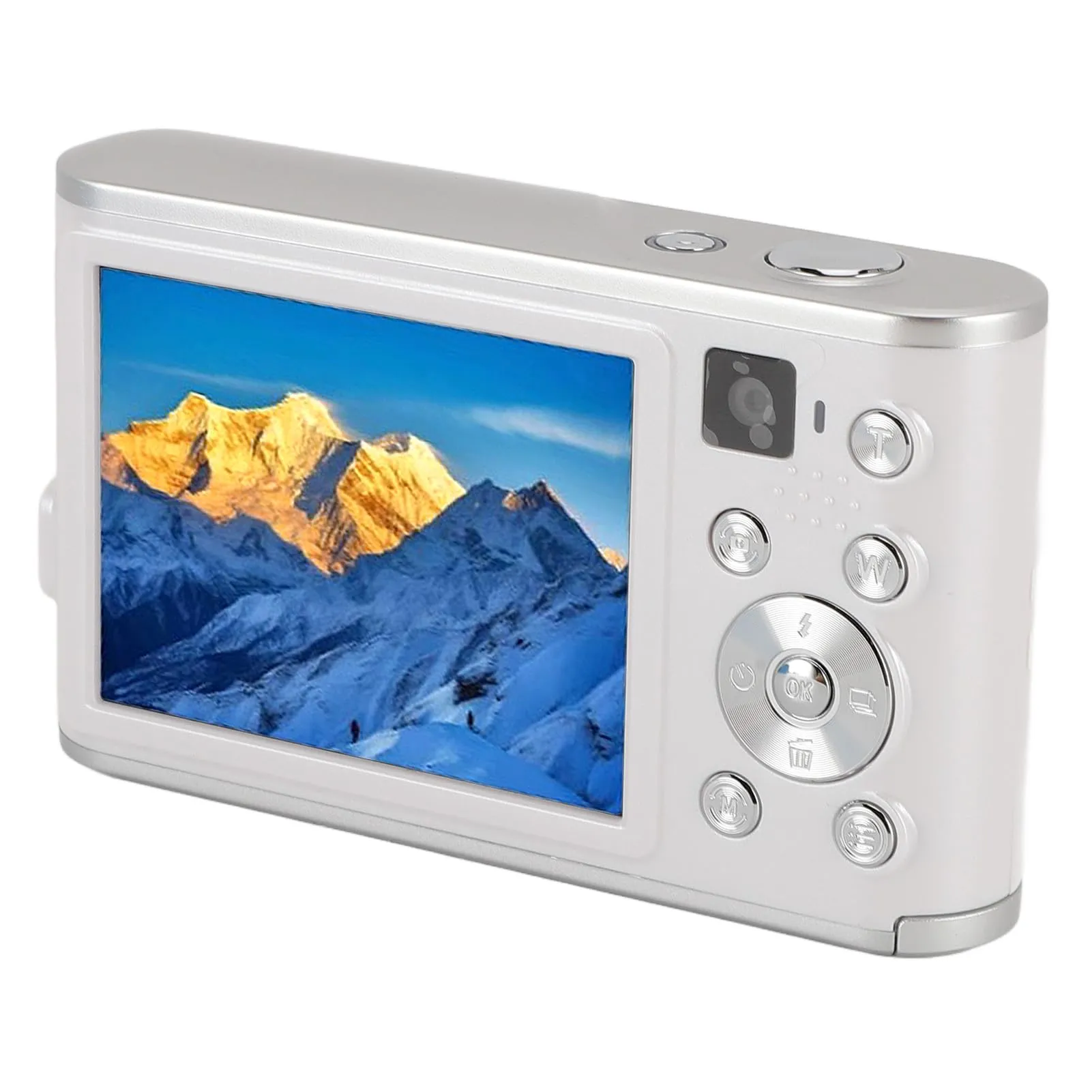 Digital Camera 4K 48MP Autofocus Compact Vlogging Camera with 2.8-Inch Screen, White