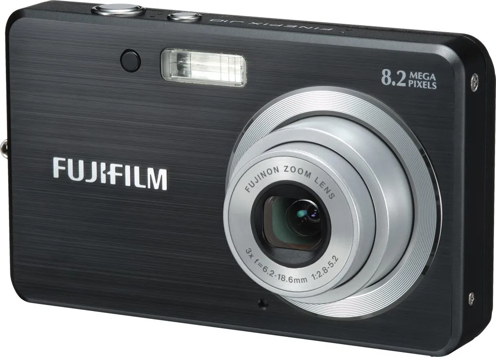 Fujifilm Finepix J10 8.2MP Digital Camera with 3x Optical Zoom in Matte Black