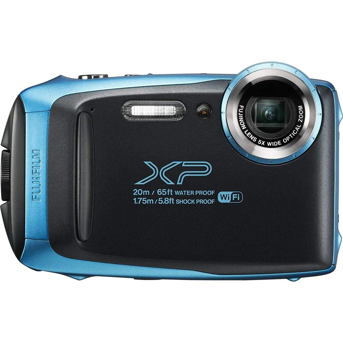 Fujifilm FinePix XP130 16.4MP Digital Camera, 5X Zoom, Waterproof, Shockproof, Sky Blue