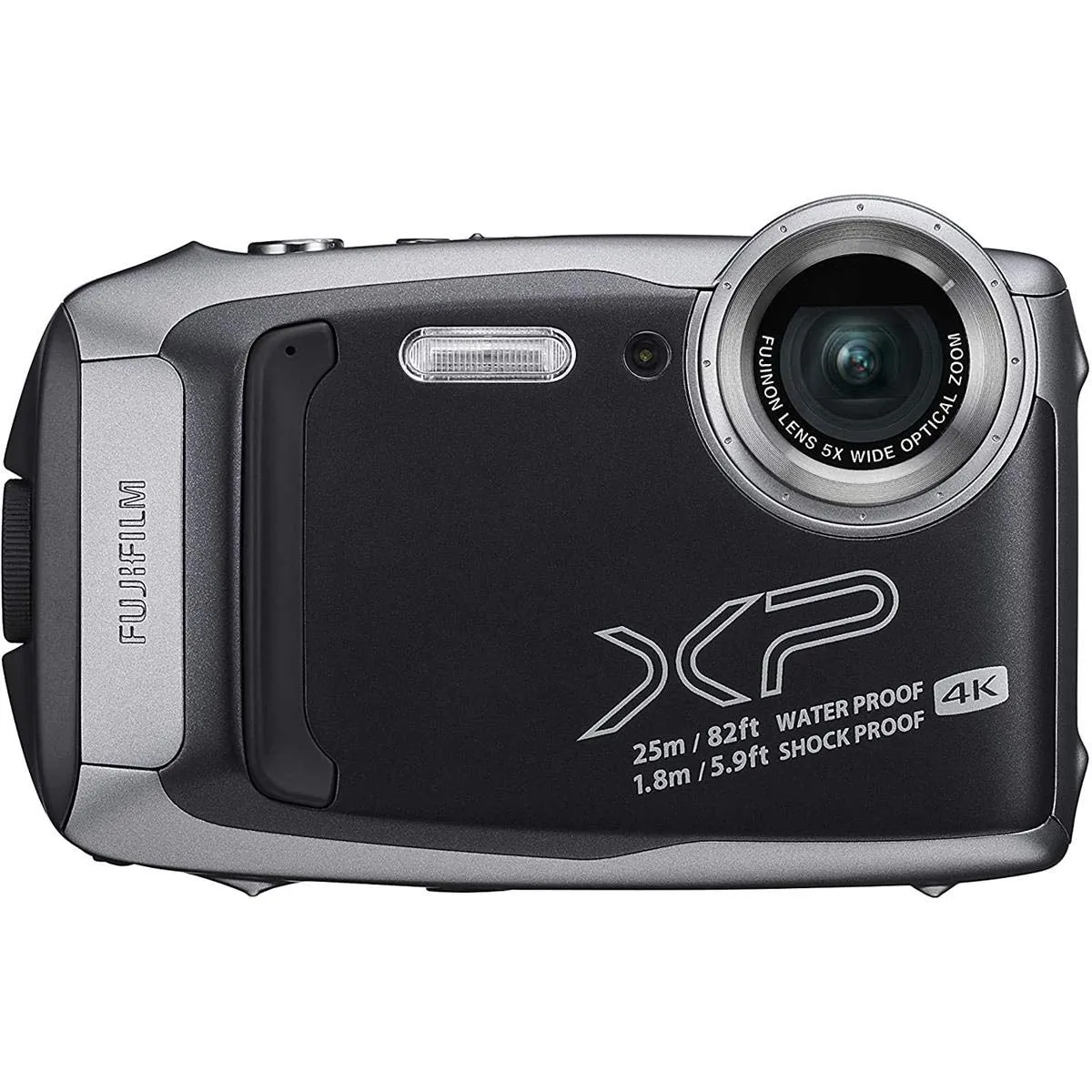 Fujifilm FinePix XP140 Waterproof Digital Camera Silver - 4K Video, Bluetooth, Shockproof & Dustproof