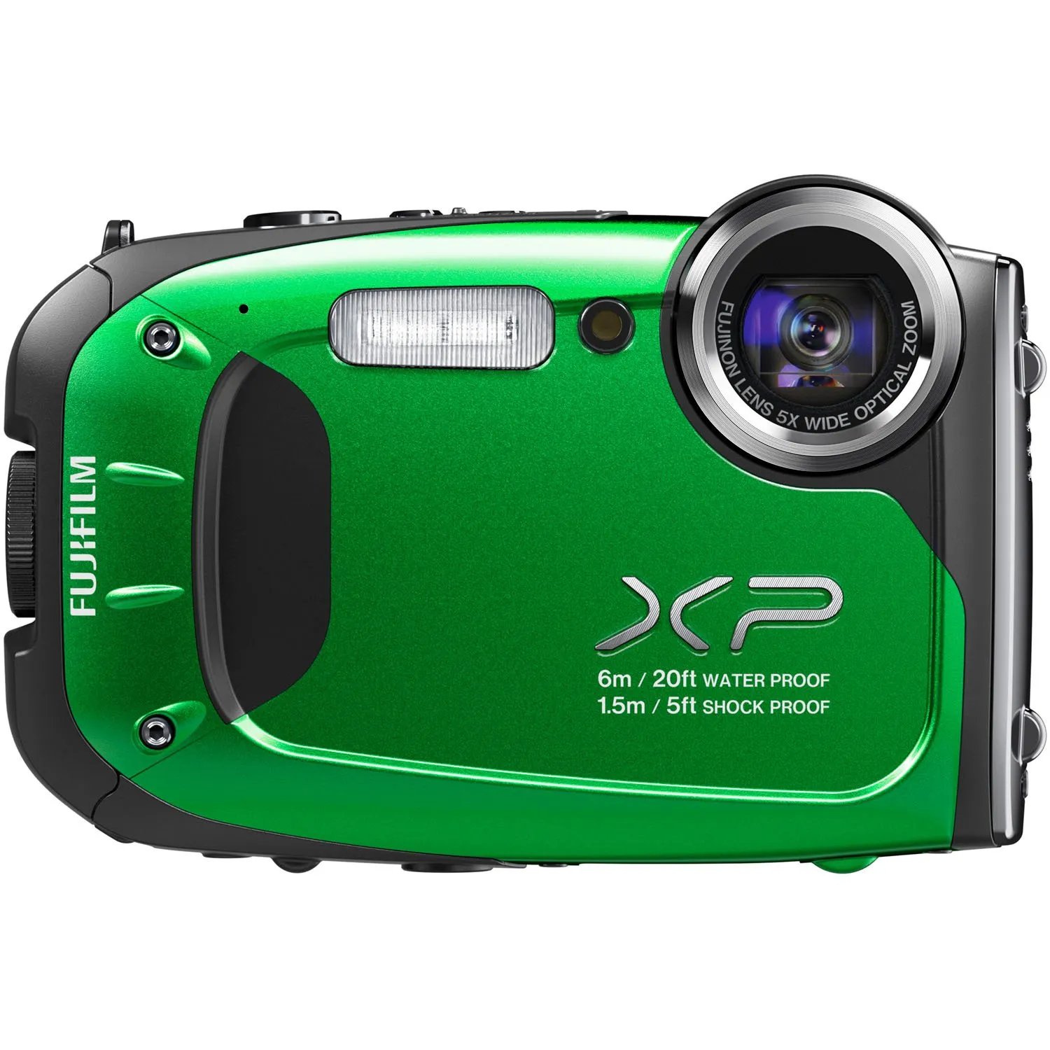 Fujifilm FinePix XP60 16.4MP Waterproof Digital Camera (Green) - Shockproof & Freezeproof