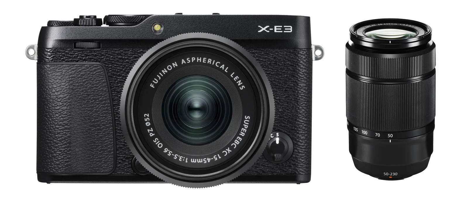 Fujifilm X-E3 Mirrorless Digital Camera Black with XC15-45mm & XC50-230mm Lenses Kit