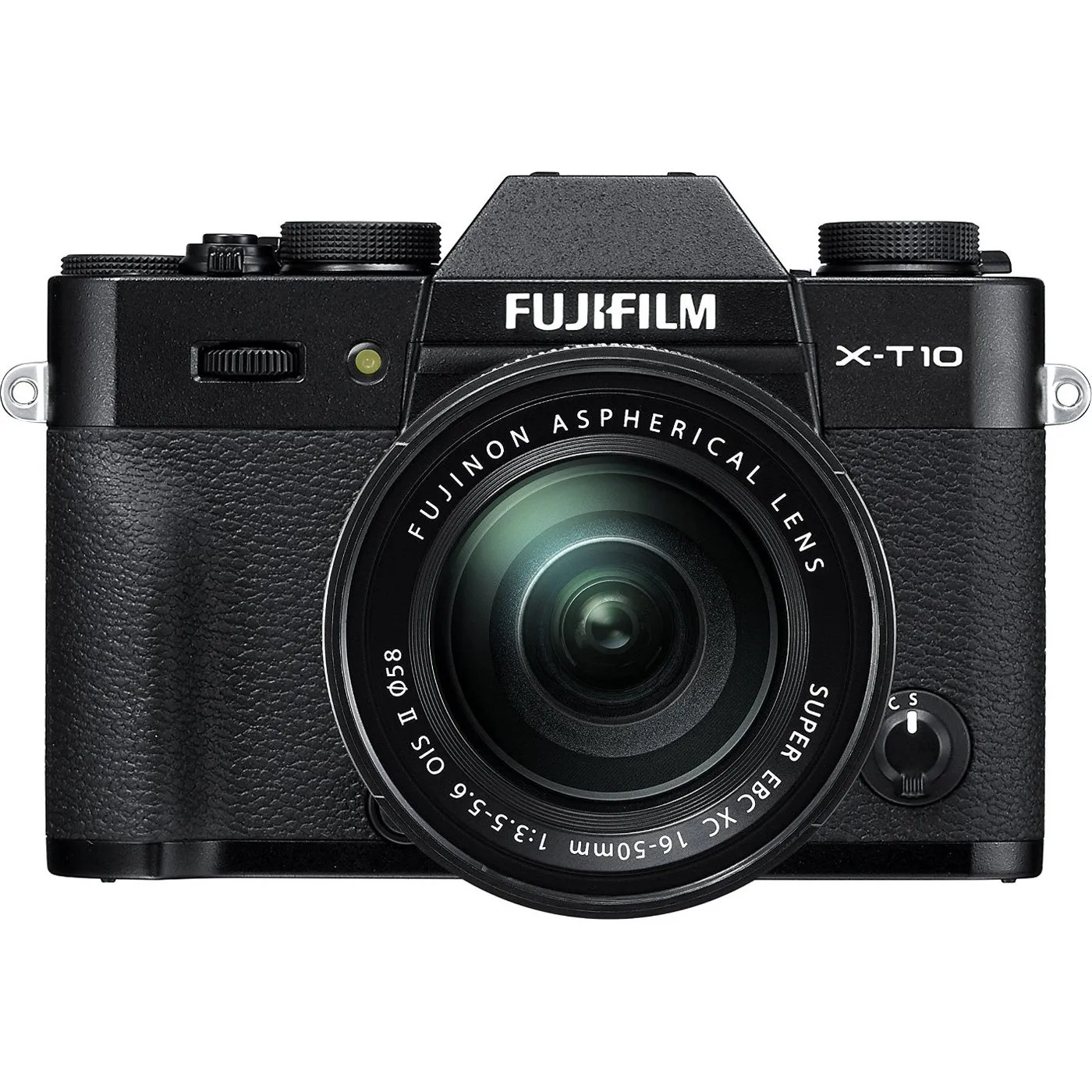 Fujifilm X-T10 Black Mirrorless Camera Kit with XC16-50mm Lens, 16MP, Compact Design