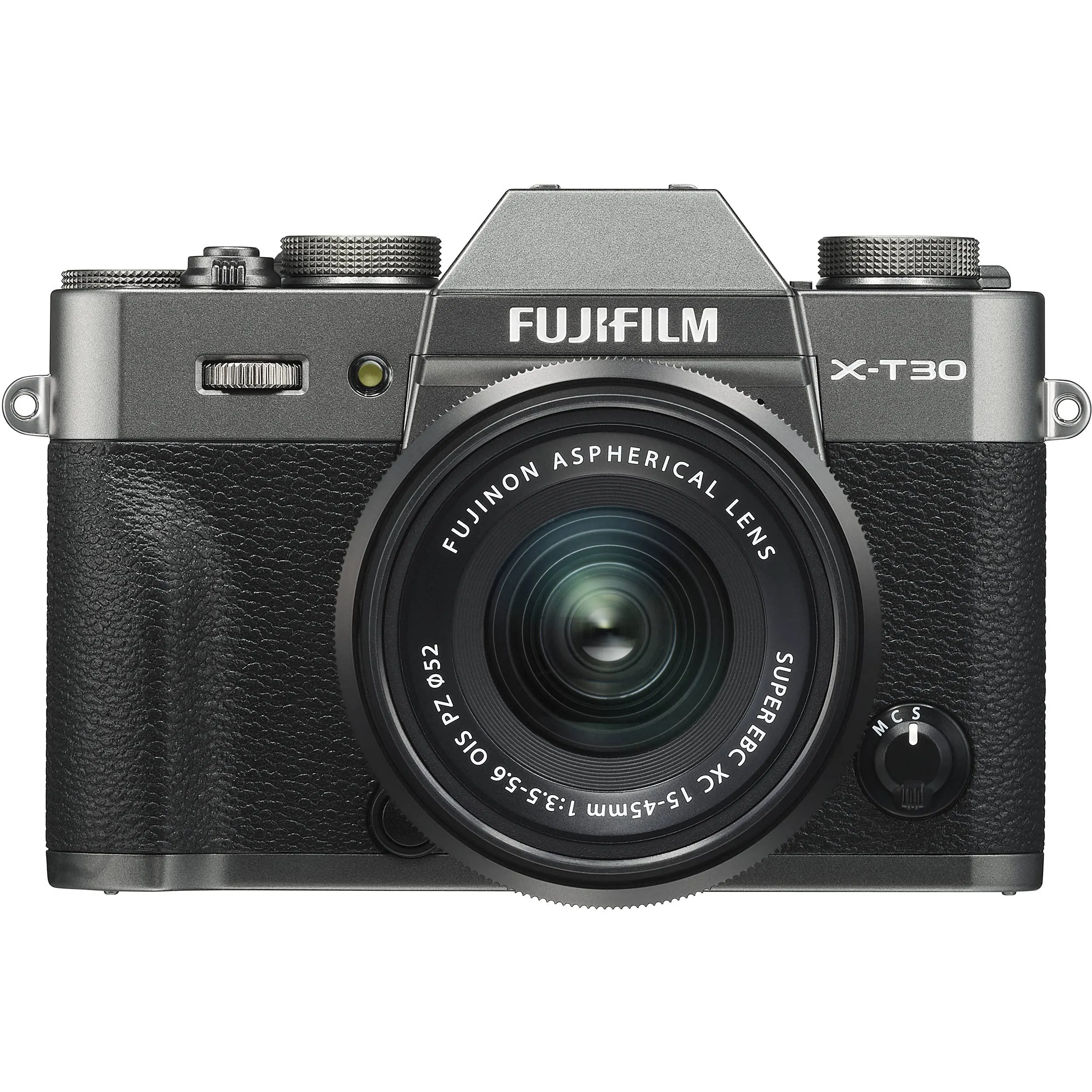 Fujifilm X-T30 Mirrorless Digital Camera with XC15-45mm Lens in Charcoal Silver