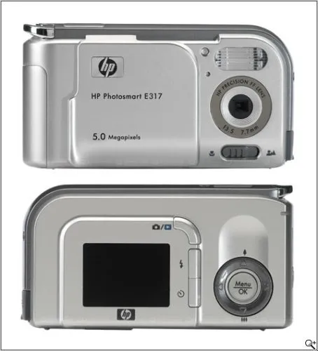 Hewlett-Packard Photosmart E317 5MP Digital Zoom Camera with 1.5-Inch LCD and Instant Share