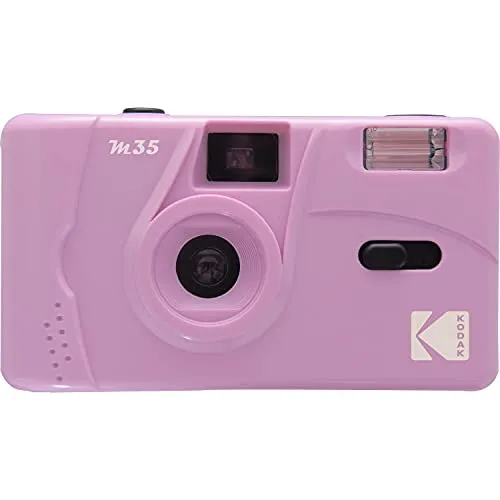 KODAK M35 35mm Rechargeable Camera - Purple, Optical Viewfinder, Built-in Flash, Retro Design