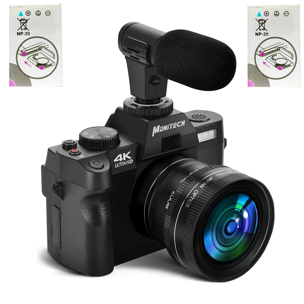 Mo-S100-WT-US-RE-CF3 Compact Battery Cameras with 4MP Resolution and USB Connectivity