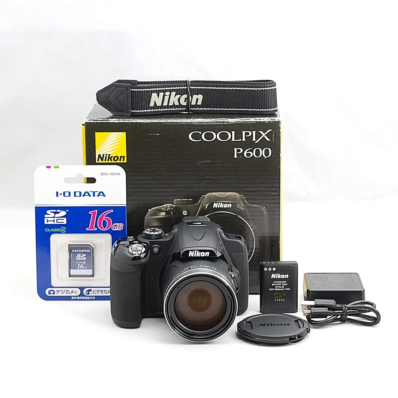 Nikon COOLPIX P600 Digital Camera - 60x Optical Zoom, Wi-Fi, Vari-Angle Display, Black