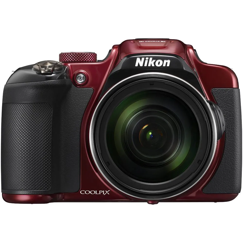 Nikon COOLPIX P610 Digital Camera with 60x Optical Zoom, Wi-Fi & GPS - Red