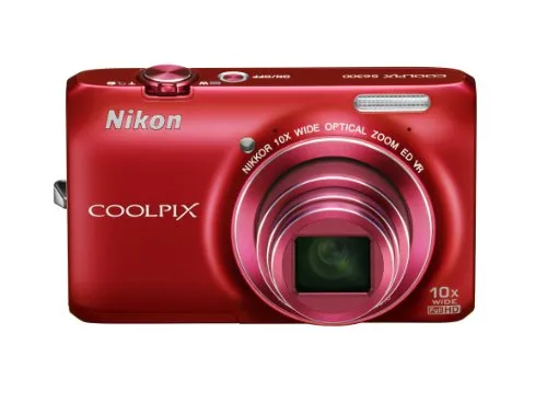 Nikon COOLPIX S6300 Digital Camera Red - Compact Design, High-Quality Images, User-Friendly Features