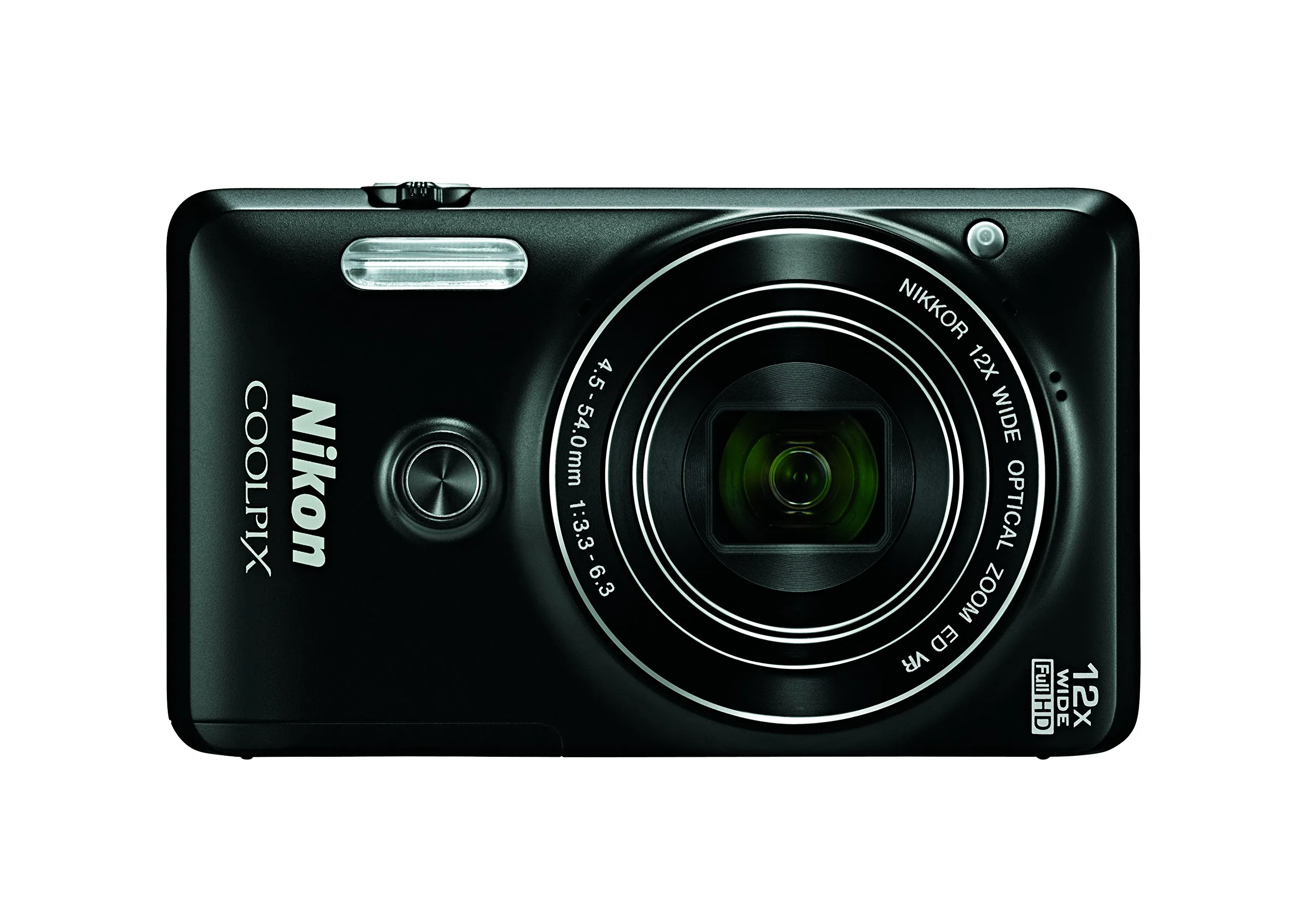 Nikon COOLPIX S6900 Camera with 12x Optical Zoom, Vari-angle Display, Built-in Wi-Fi (Black)