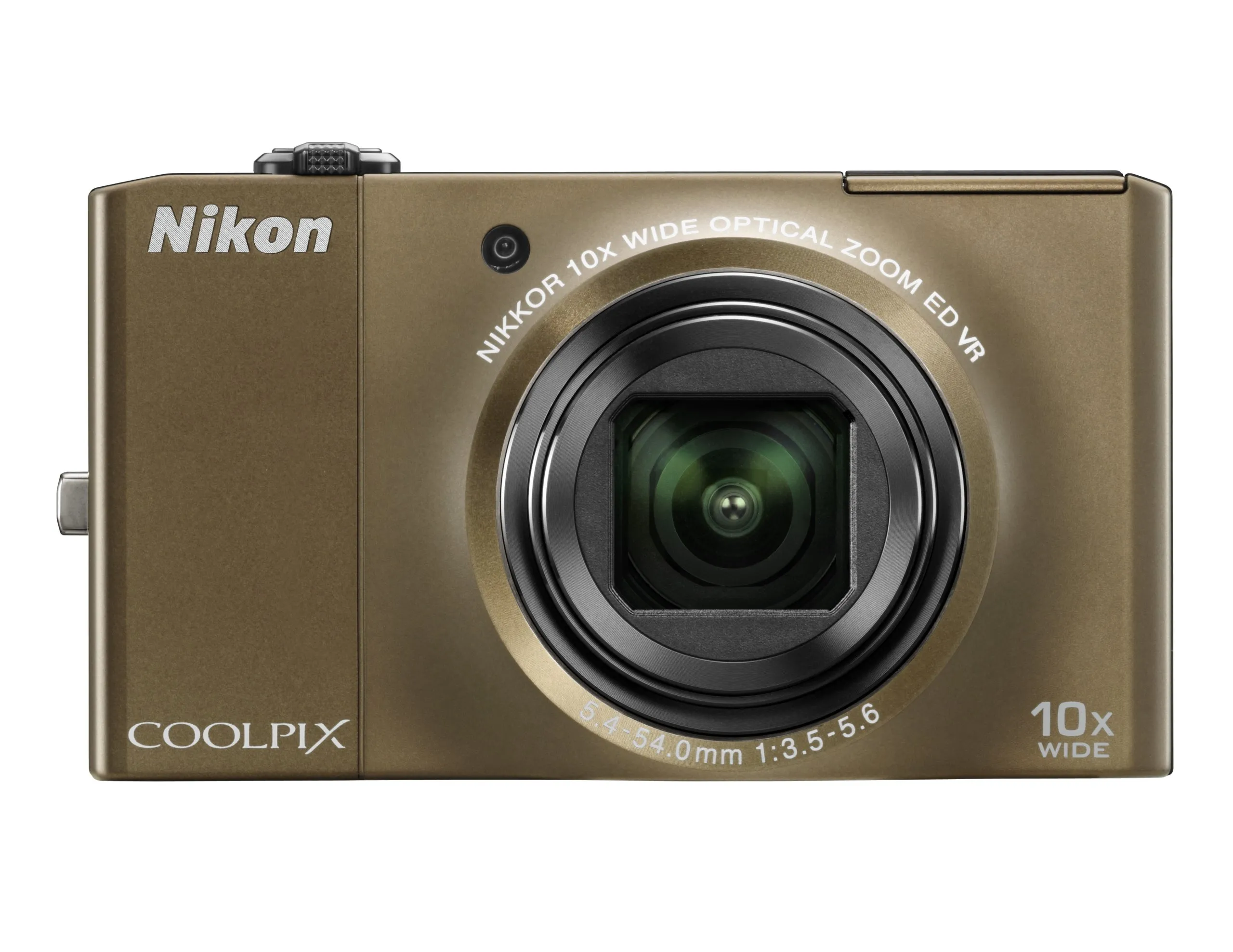 Nikon Coolpix S8000 14 MP Digital Camera, 10x Optical Zoom, 3.0-Inch LCD, Bronze