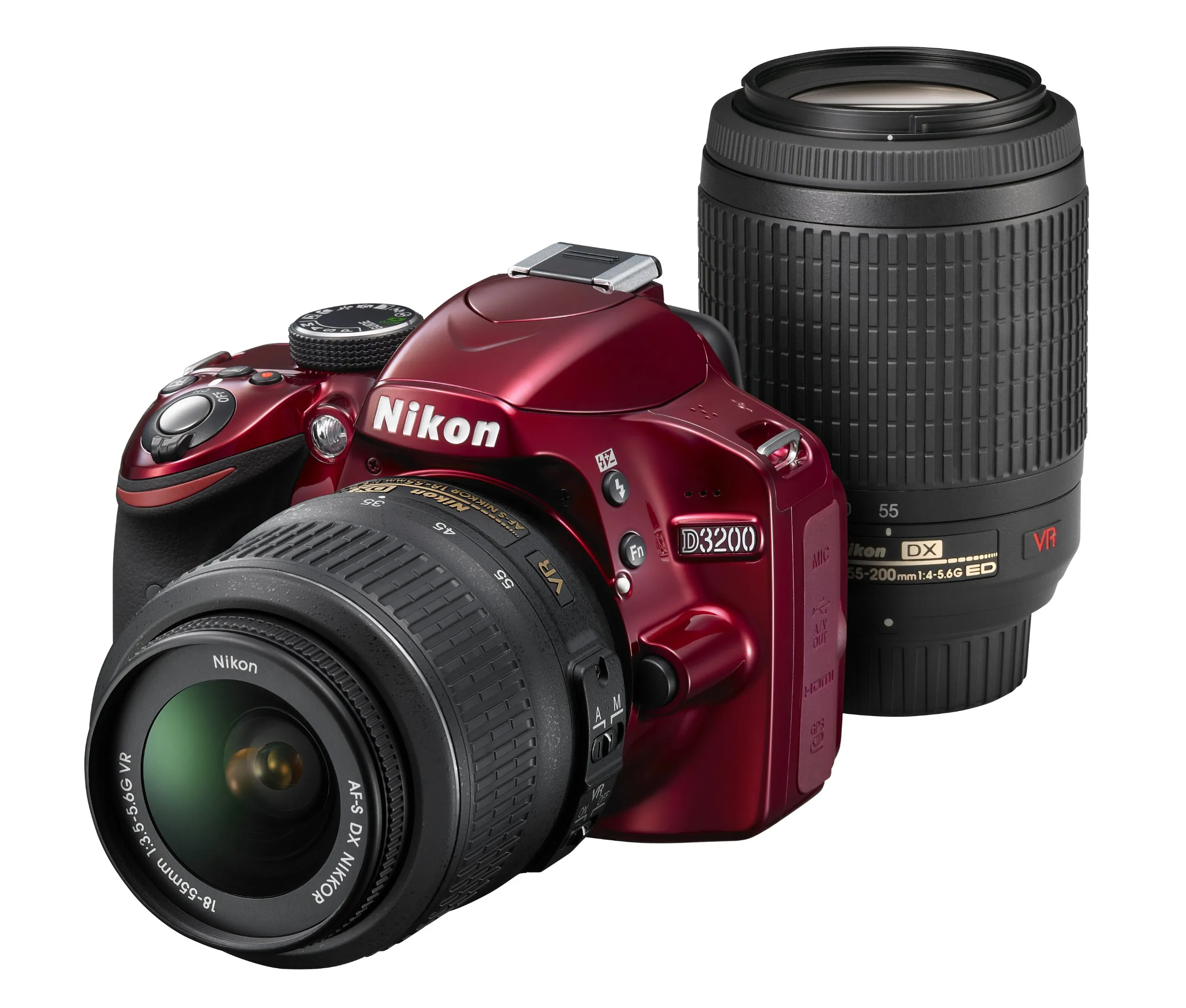 Nikon D3200 Digital Camera Double Zoom Kit 18-55mm/55-200mm - 24MP High-Resolution Imaging