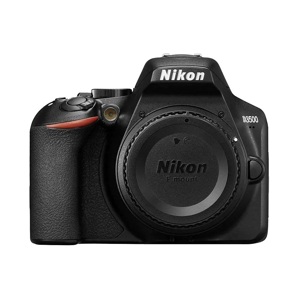 Nikon D3500 DSLR Camera Body Only, 24.2MP, Full HD Video, Bluetooth Connectivity, Renewed