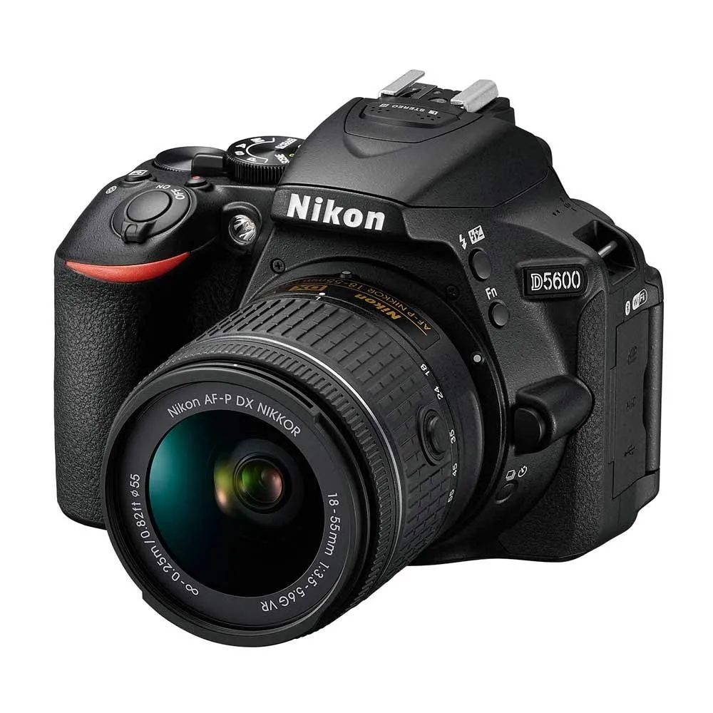 Nikon D5600 DSLR with 18-55mm & 70-300mm Lenses, 24.2MP, Touchscreen, 1080p Video, Renewed