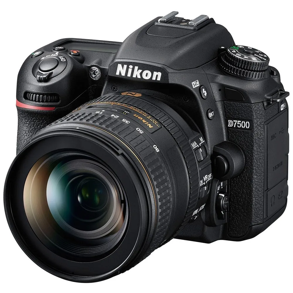 Nikon D7500 20.9MP DSLR Camera with 16-80mm f/2.8 Lens, 4K Video, Wi-Fi, Black