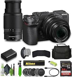 Nikon Z30 Mirrorless Camera Bundle with 16-50mm & 50-250mm Lenses, Tripod & Accessories