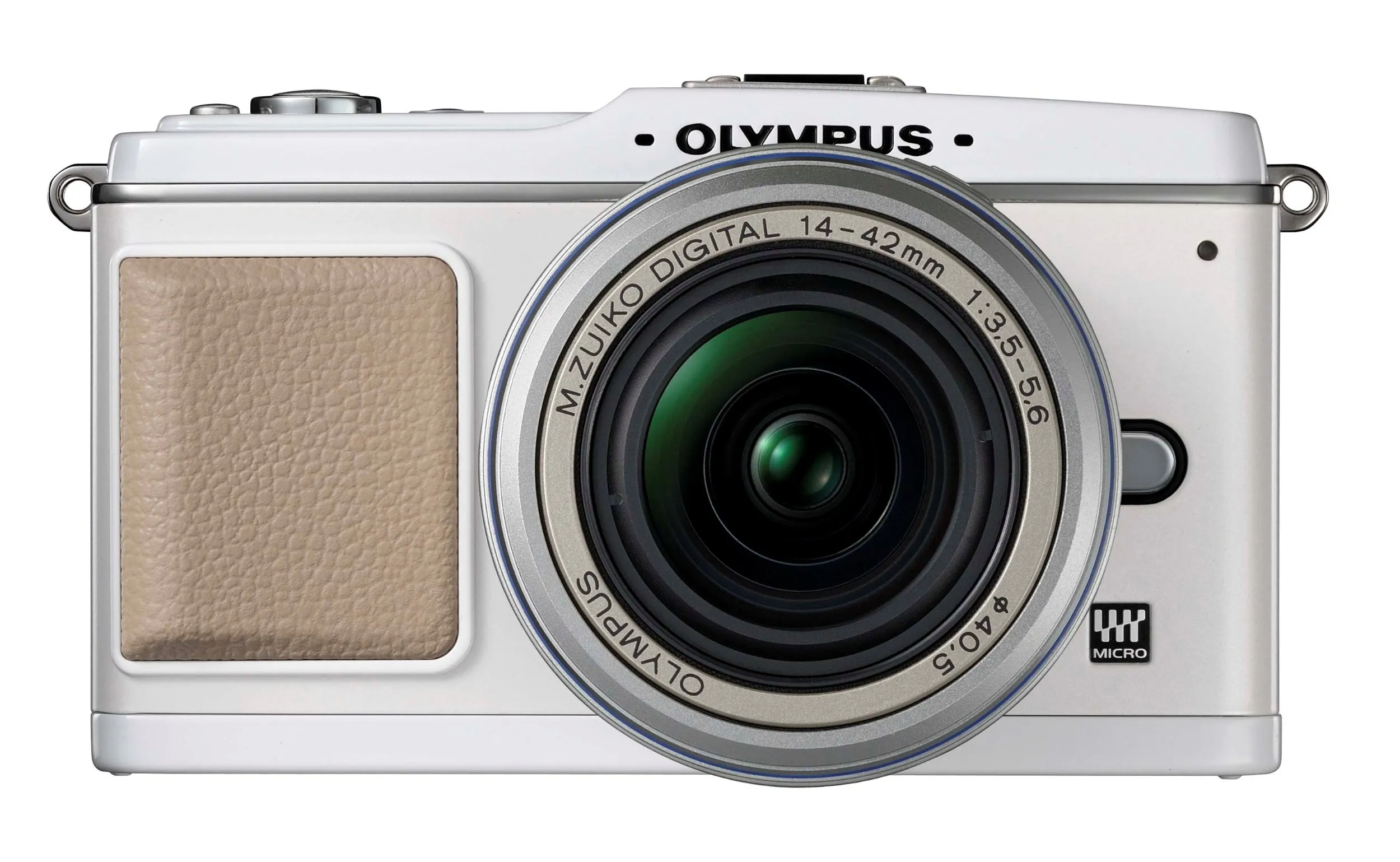 Olympus PEN E-P1 12.3MP Micro Four Thirds Camera with 14-42mm Lens (White/Silver)