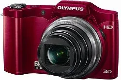 Olympus SZ-11 14MP Digital Camera with 20x Zoom and 3D HD in Red