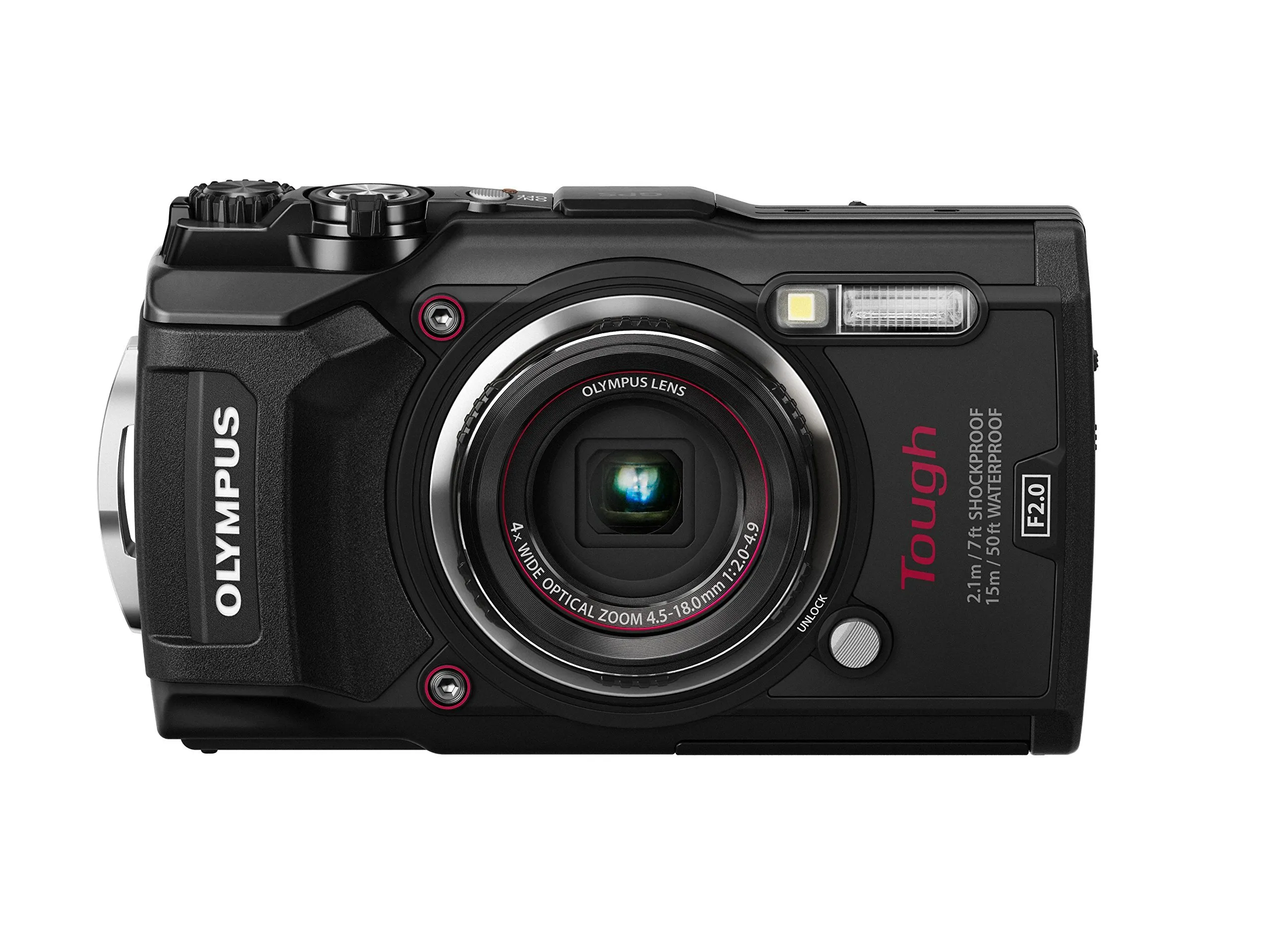 Olympus TG-5 Waterproof Camera, 3-Inch LCD, Black, Renewed, 50ft Waterproof, Shockproof, 20fps