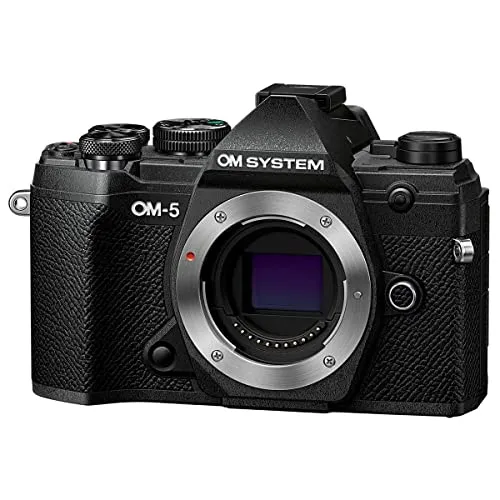 OM SYSTEM Olympus OM-5 Black Micro Four Thirds Camera, 50MP, Weather-Sealed, 5-Axis Stabilization