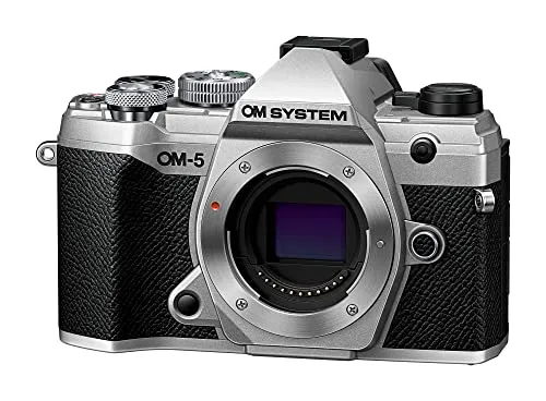 OM SYSTEM Olympus OM-5 Silver Micro Four Thirds Camera with 5-Axis Stabilization & 50MP