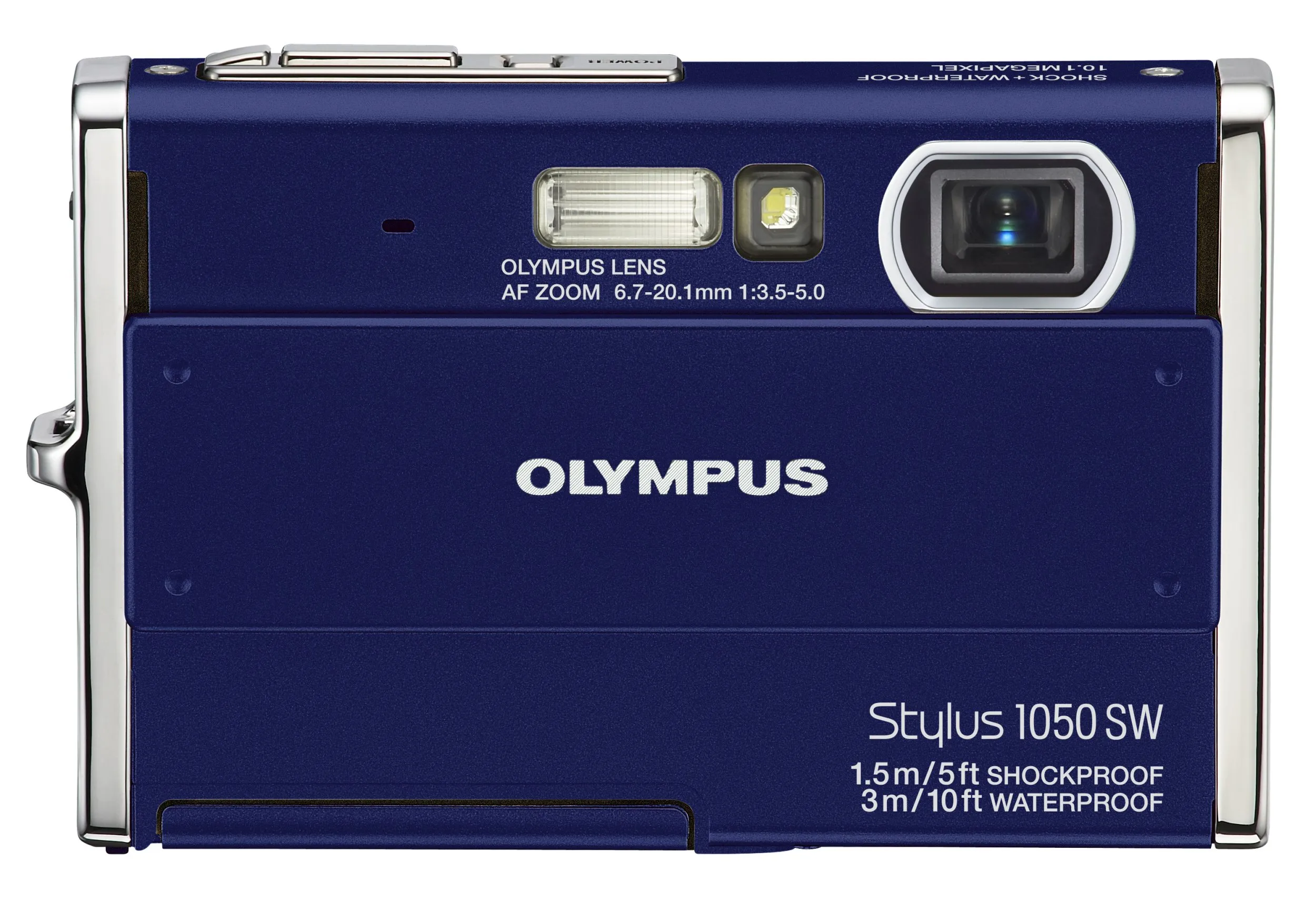 OM SYSTEM OLYMPUS Stylus 1050SW 10.1MP Digital Camera, 3x Optical Zoom, Waterproof, Blue