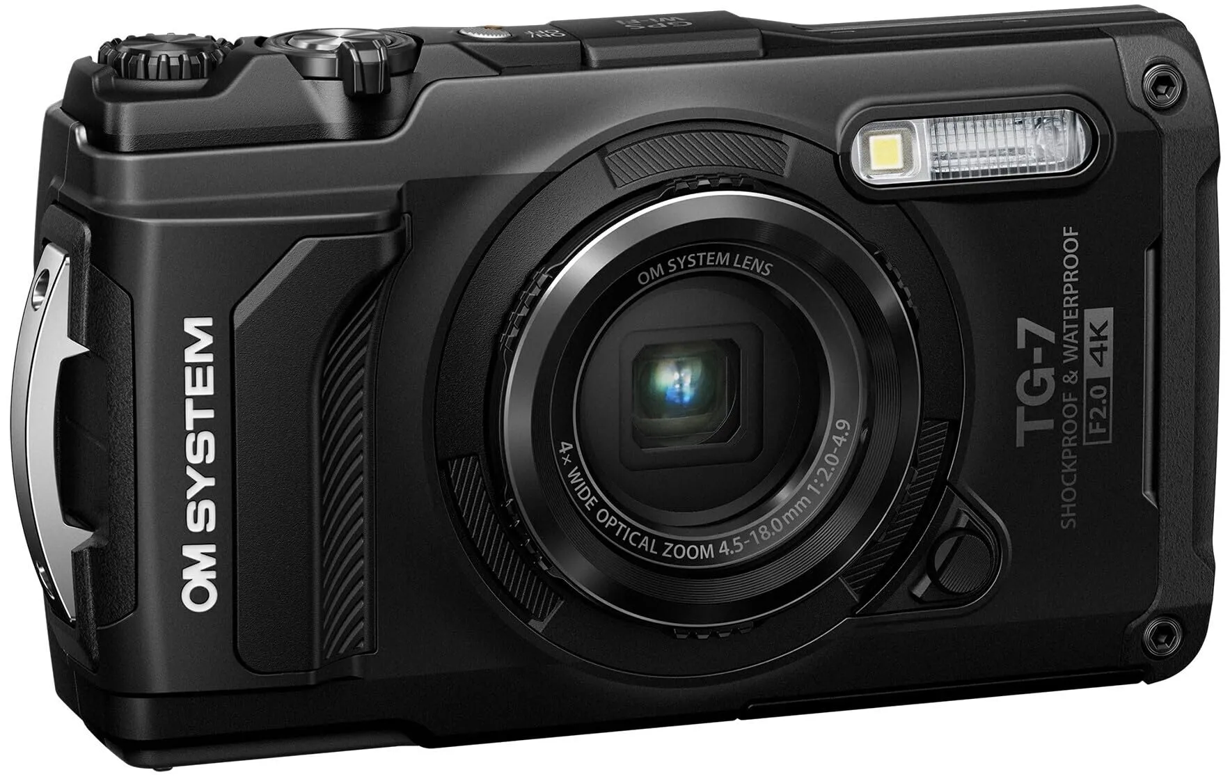 OM SYSTEM OLYMPUS TG-6 Black Underwater Camera, Waterproof, Freezeproof, 4K Video, 44x Macro