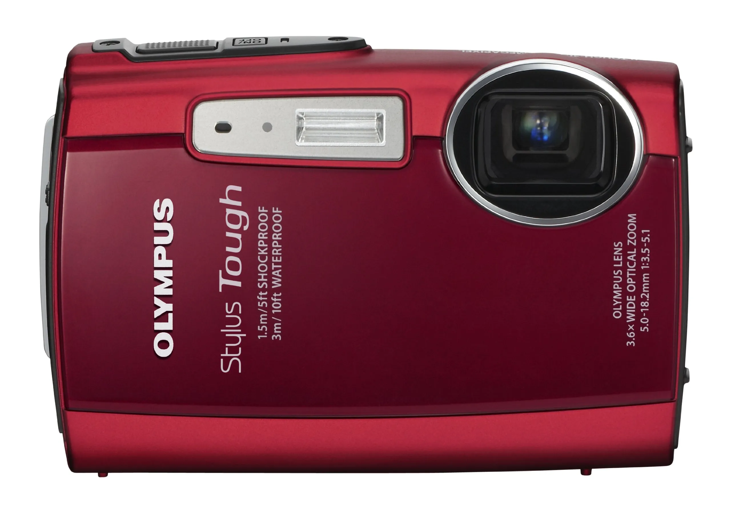 OM SYSTEM OLYMPUS Tough 3000 12MP Camera Red, Waterproof 10ft, Shockproof 5ft, Freezeproof