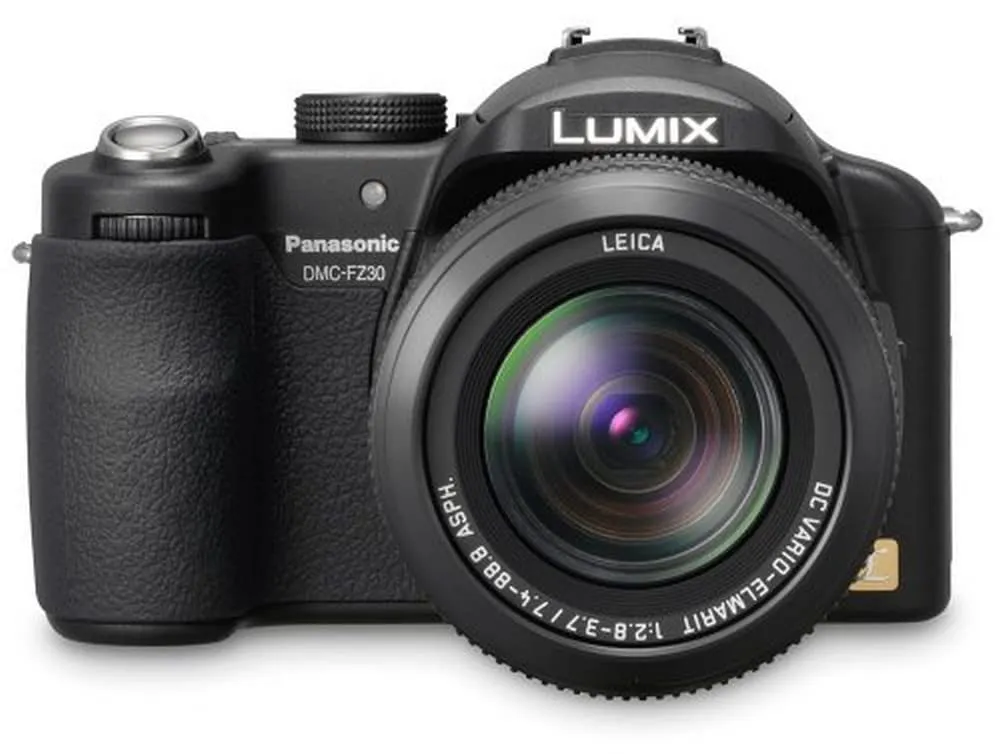 Panasonic Lumix DMC-FZ30K 8MP Digital Camera with 12x Optical Zoom - Black