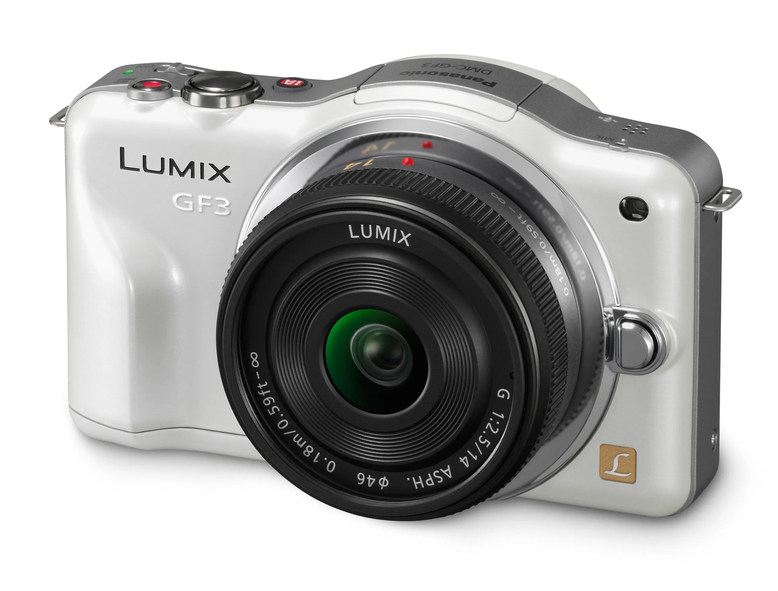 Panasonic Lumix DMC-GF3CW 12.1MP Digital Camera Kit with 14mm Pancake Lens