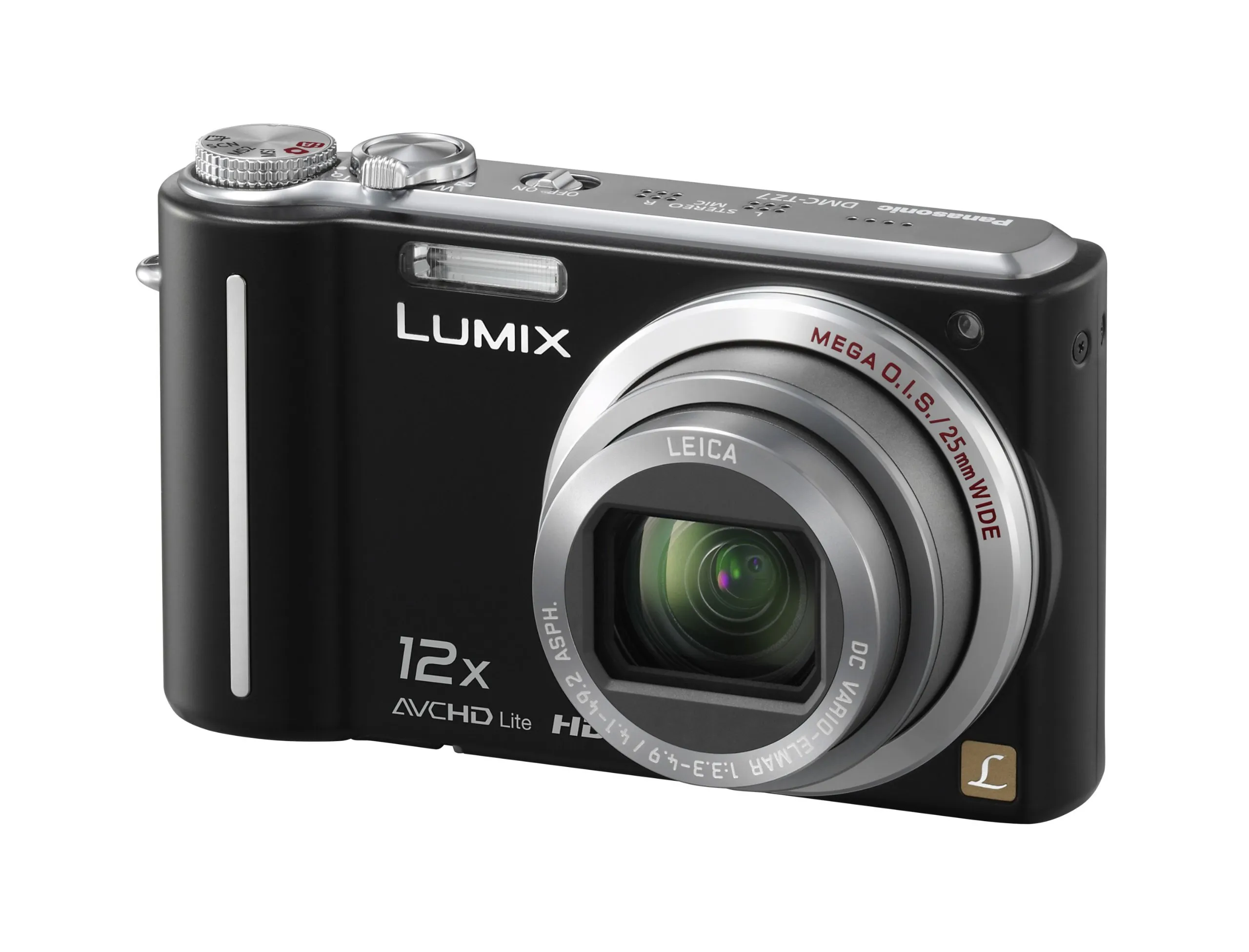 Panasonic Lumix DMC-TZ7 Compact Digital Camera - 10.1MP, 12x Zoom, Optical Stabilizer, Black