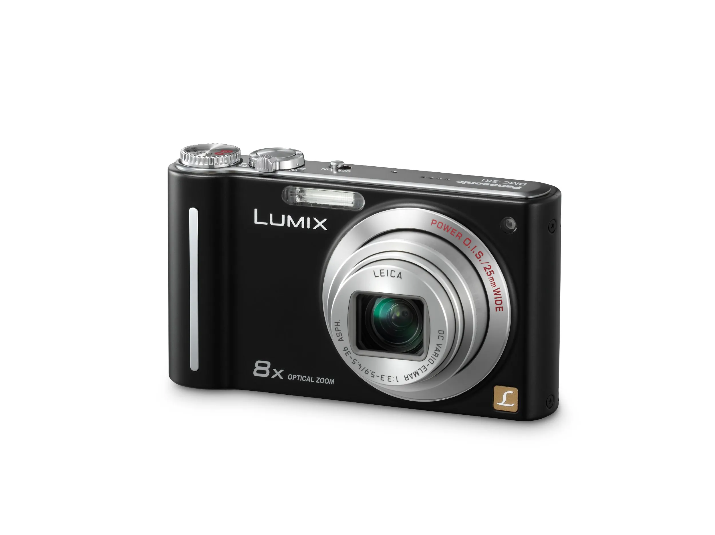 Panasonic Lumix DMC-ZR1 12.1MP Digital Camera, 8x Optical Zoom, 2.7' LCD, Black