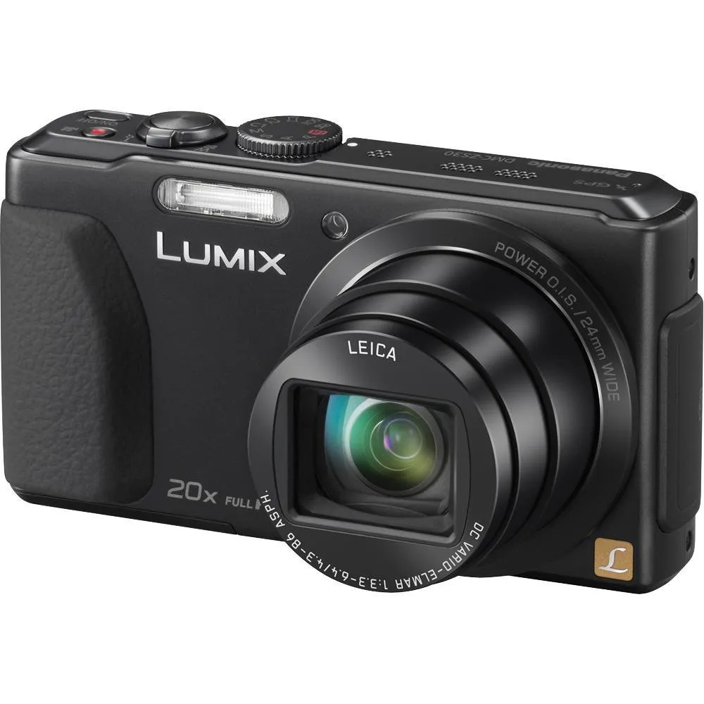 Panasonic Lumix DMC-ZS30K Compact Digital Camera, 18.1MP, 20x Optical Zoom, Wi-Fi, Black